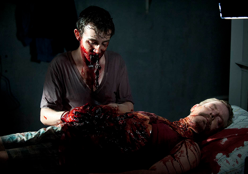 Illustration for article titled All pigs go to heaven after being brutally eaten alive on Walking Dead